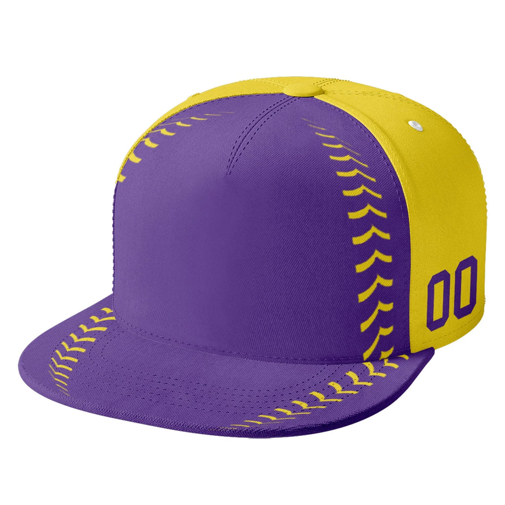 Custom Sport Design Hat Stitched Adjustable Snapback Personalized Baseball Cap PR067B-bd0b00d9-a9 - Coolcustomize