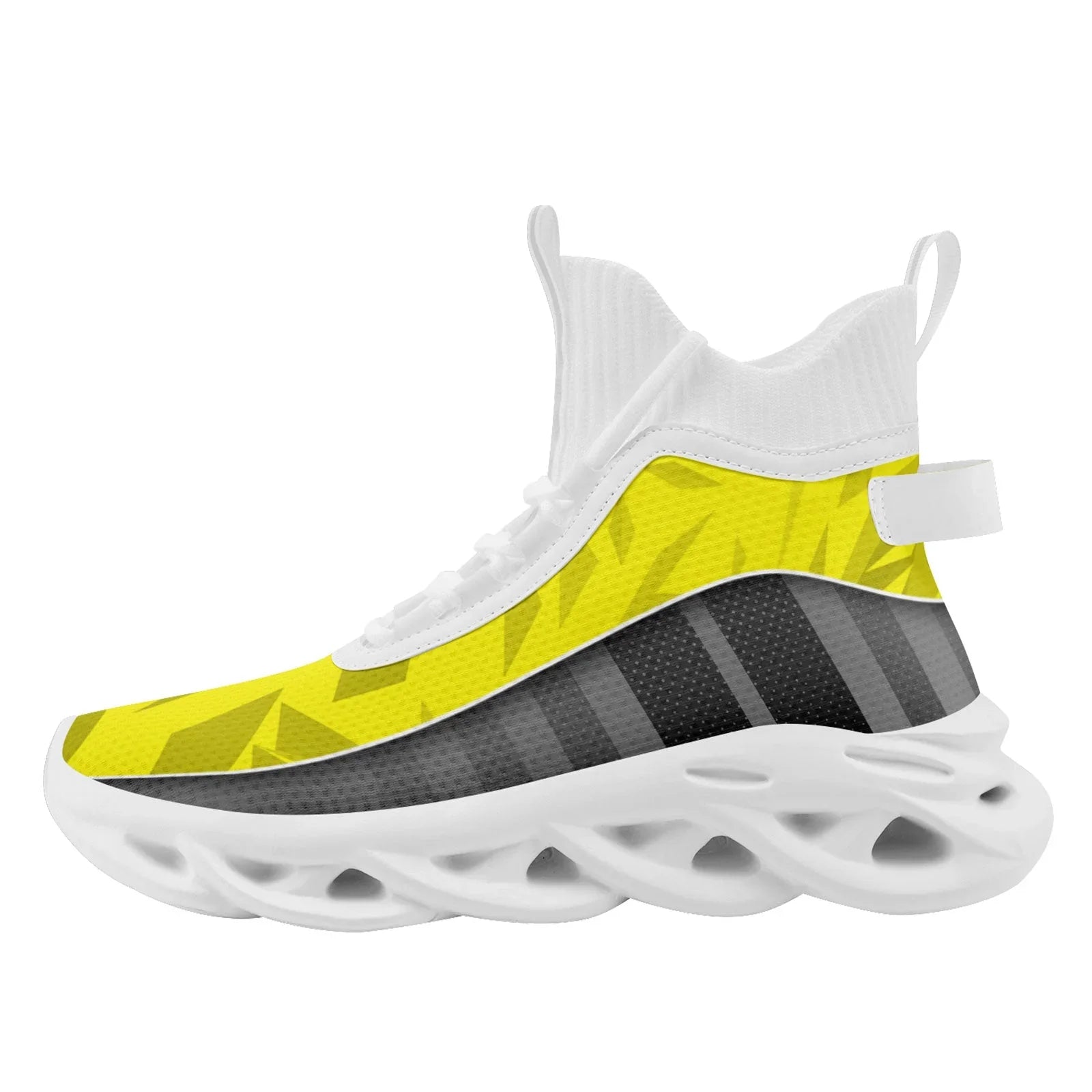 Custom Gray Yellow Maxsoul Shoes Personalized Sneaker FN029A-D020158-9 - Coolcustomize