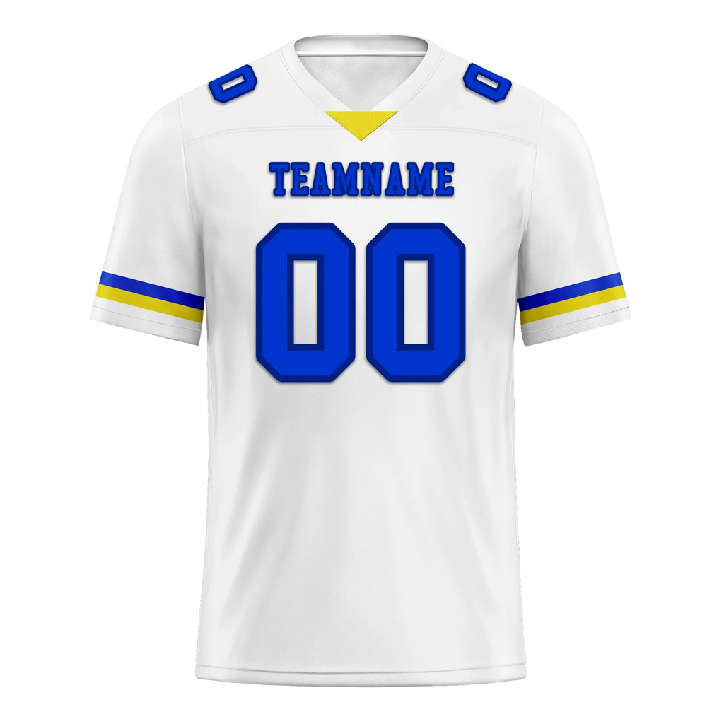 Custom White Classic Style Personalized Authentic Football Jersey FBJ02-bd0a7008 - Coolcustomize