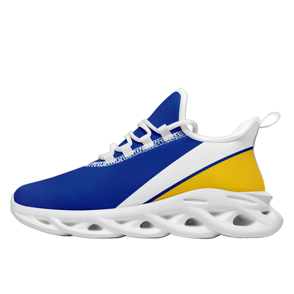 Custom Blue Yellow Jersey MaxSoul Shoes and Hat Combo Offer Personalized ZH-bd0b007e-a0 - Coolcustomize