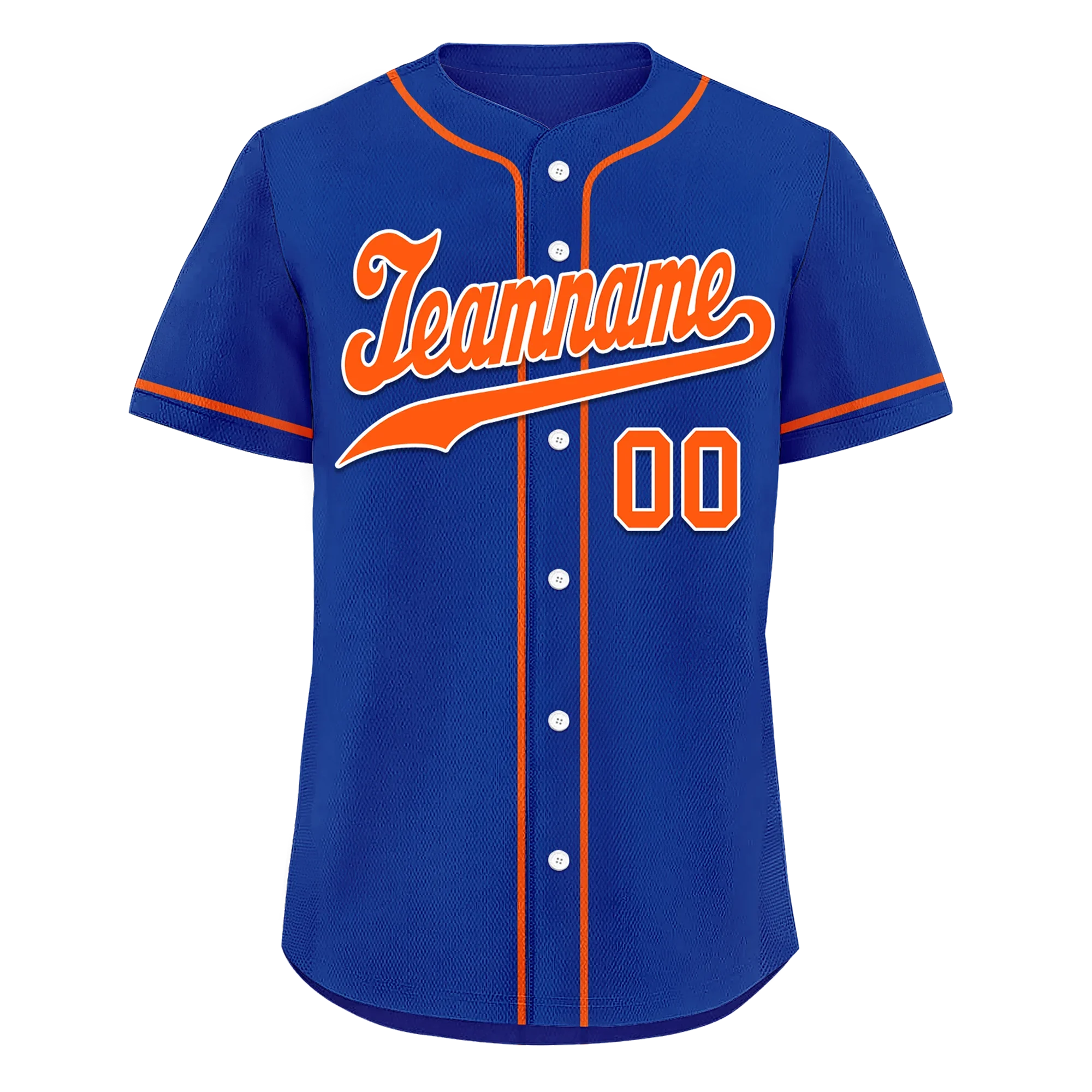 Custom Blue Classic Style Orange Personalized Authentic Baseball Jersey BSBJ01-bd0fa08 - Coolcustomize