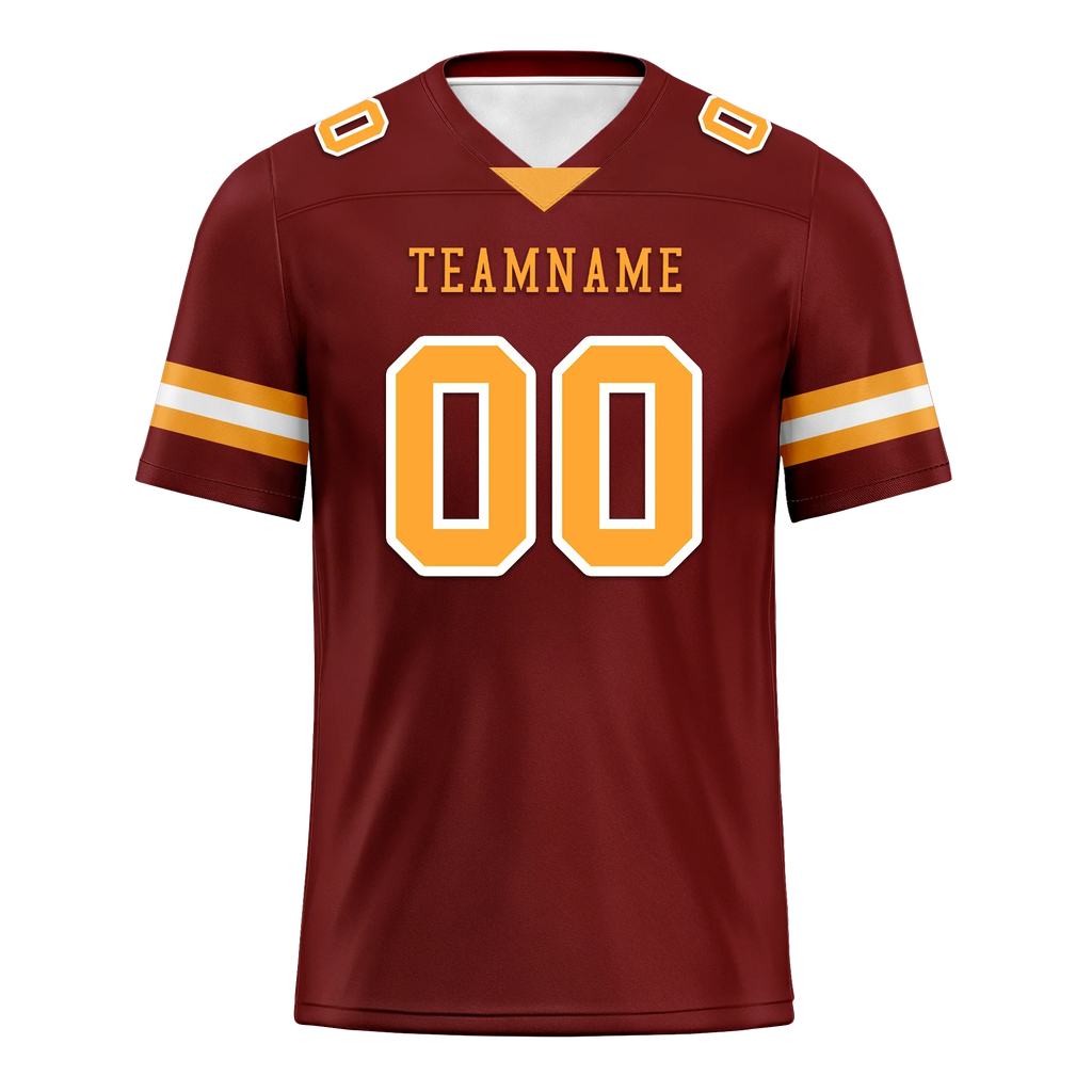 Custom Brown Classic Style Personalized Authentic Football Jersey FBJ02-bd0a70af - Coolcustomize