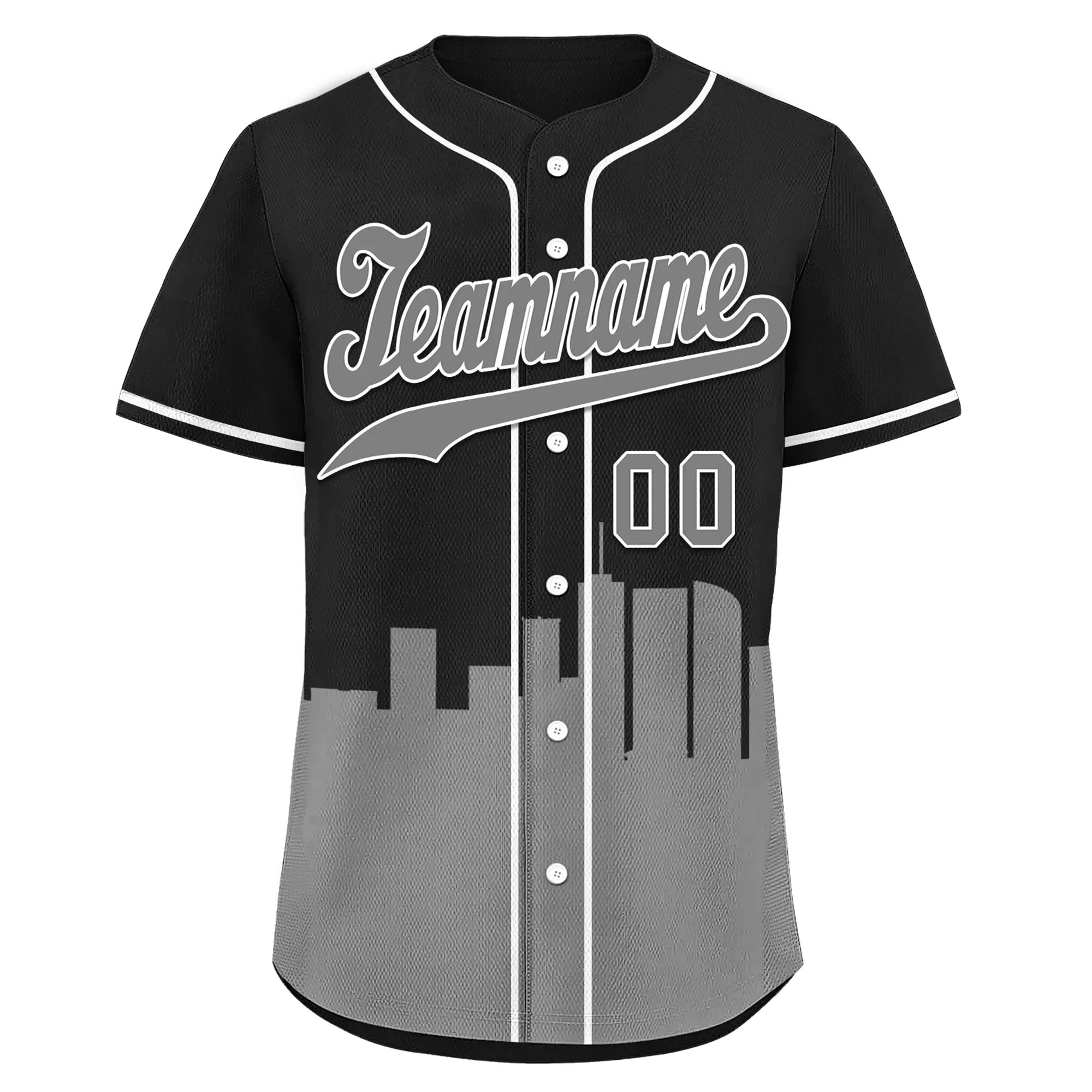 Custom Black Gray City Edition Personalized Authentic Baseball Jersey BSBJ01-D017139 - Coolcustomize