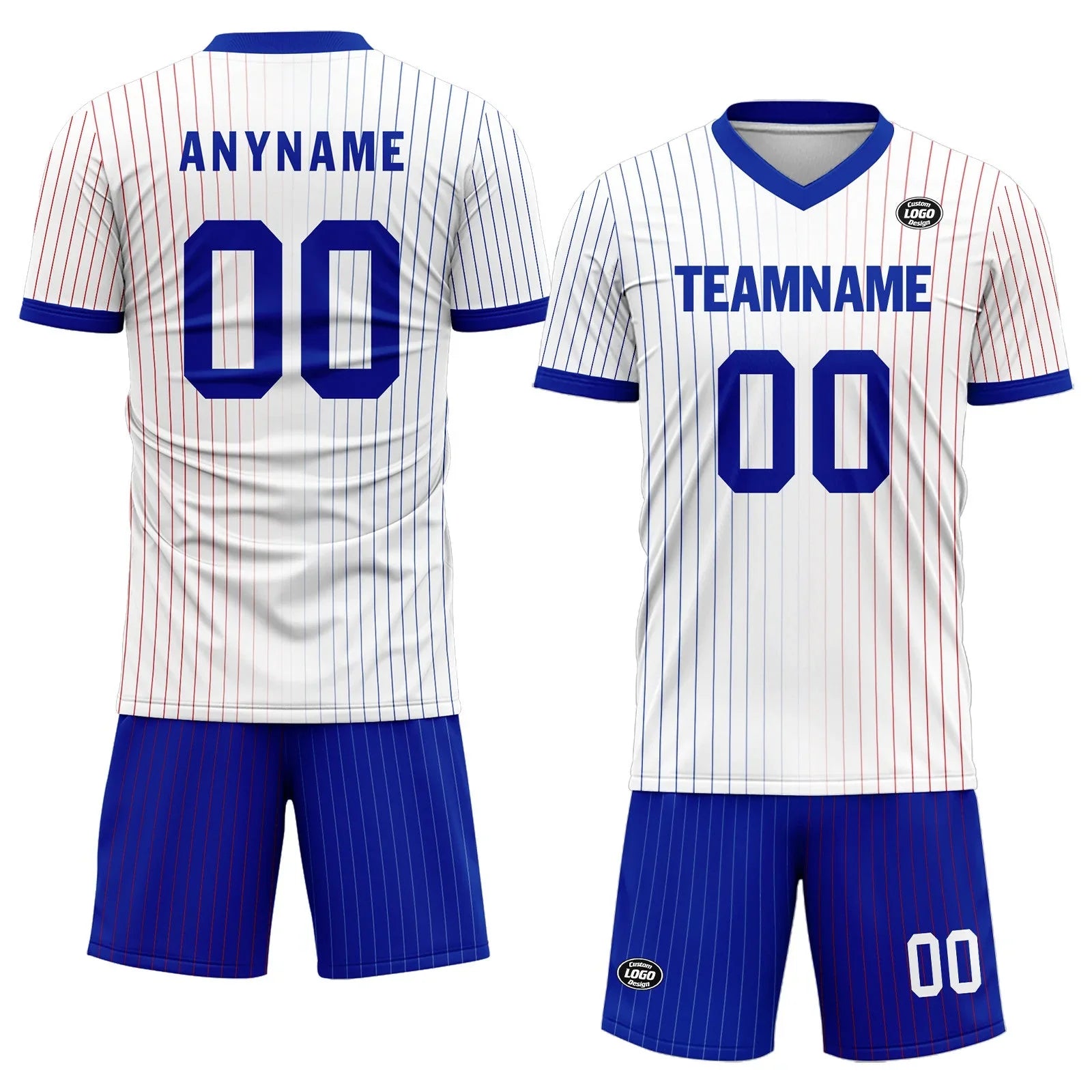 Custom France White Blue Soccer Sets Jersey Personalized SCJ101-D06141 - Coolcustomize