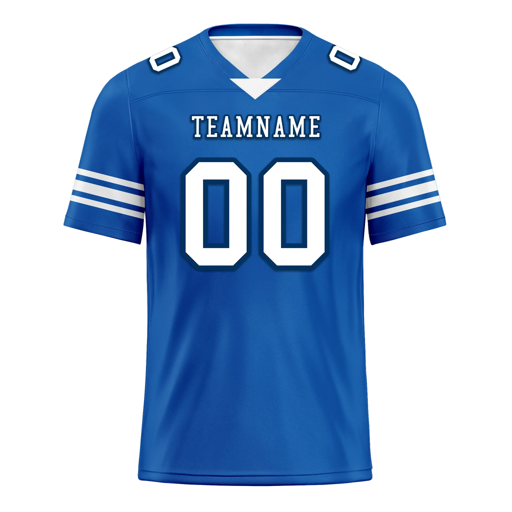 Custom Blue Classic Style Personalized Authentic Football Jersey FBJ02-bd0a700f - Coolcustomize