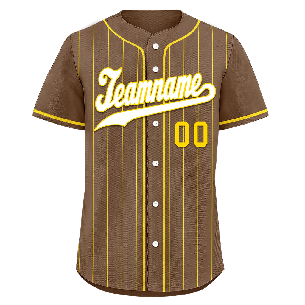 Custom Gray Stripe Fashion Personalized Authentic Baseball Jersey BSBJ01-D017259 - Coolcustomize