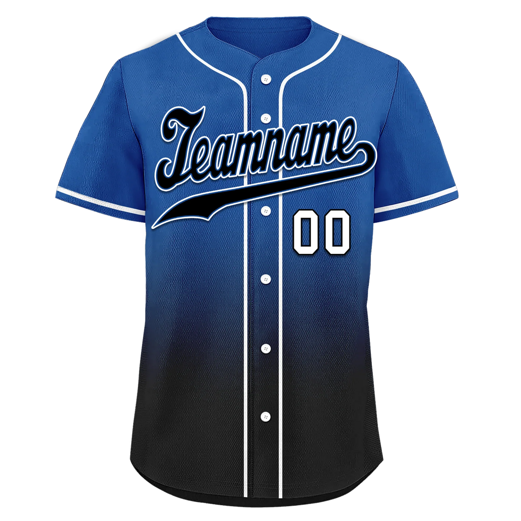 Custom Blue Black Fade Fashion Personalized Authentic Baseball Jersey BSBJ01-D0a70be - Coolcustomize