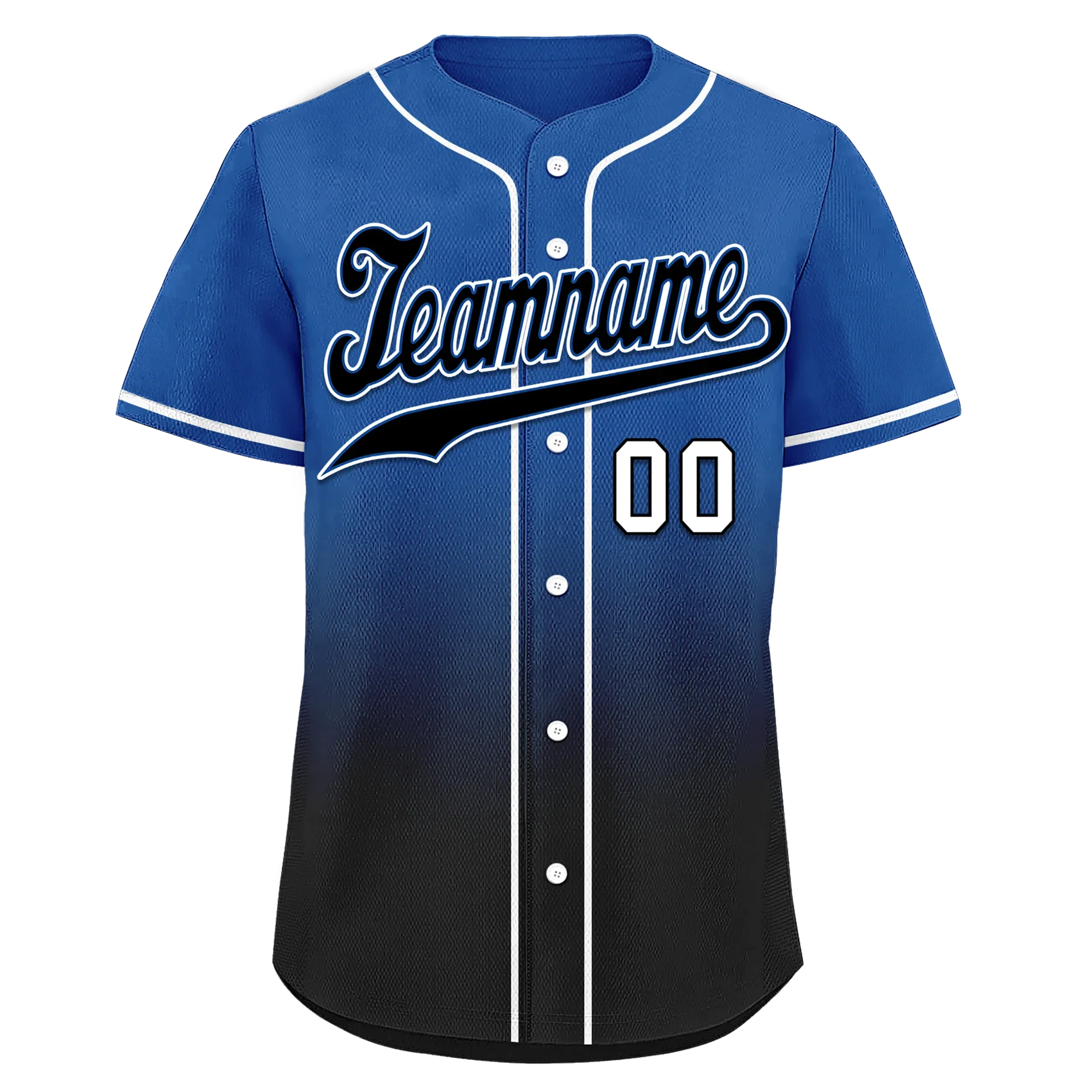 Custom Blue Black Fade Fashion Personalized Authentic Baseball Jersey BSBJ01-D0a70be - Coolcustomize