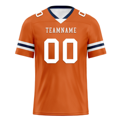 Custom Orange Classic Style Personalized Authentic Football Jersey FBJ02-bd0a70b8