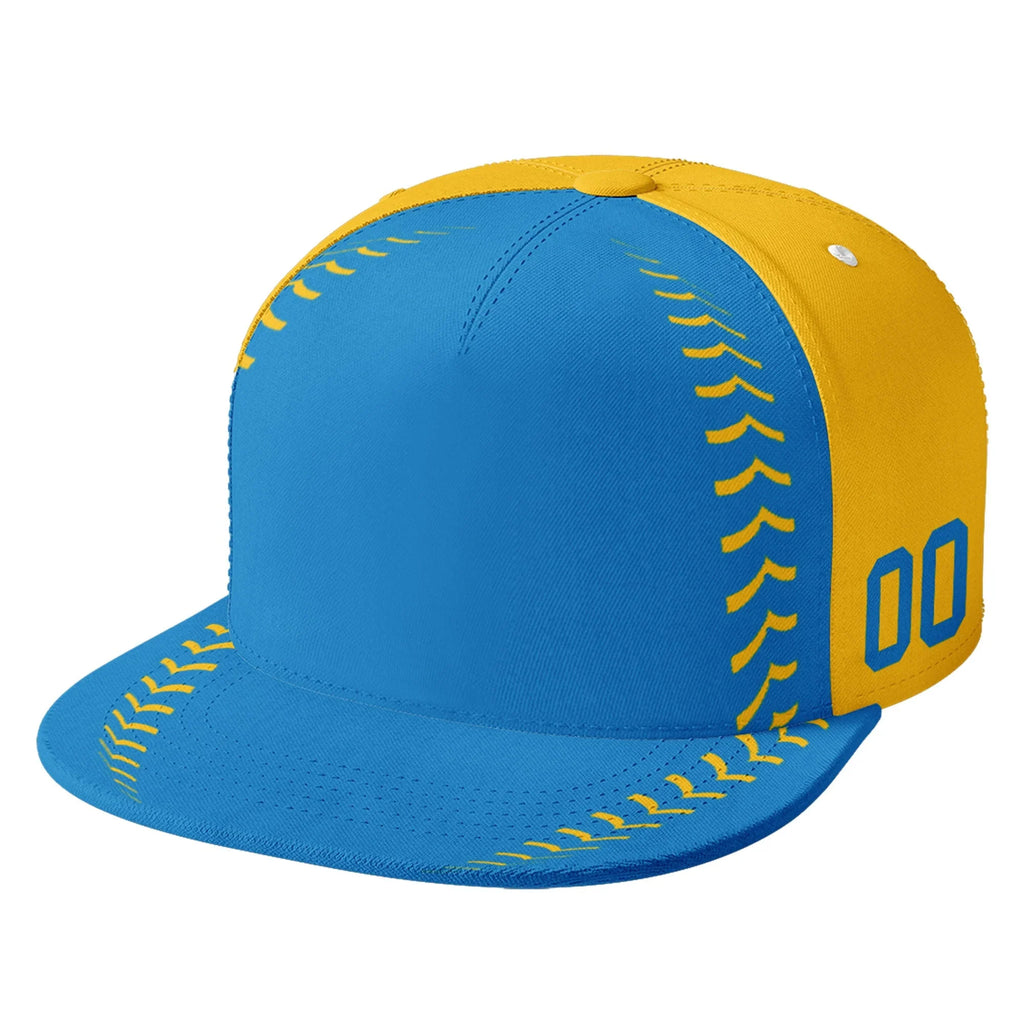 Custom Sport Design Hat Stitched Adjustable Snapback Personalized Baseball Cap PR067B-bd0b00d9-9 - Coolcustomize
