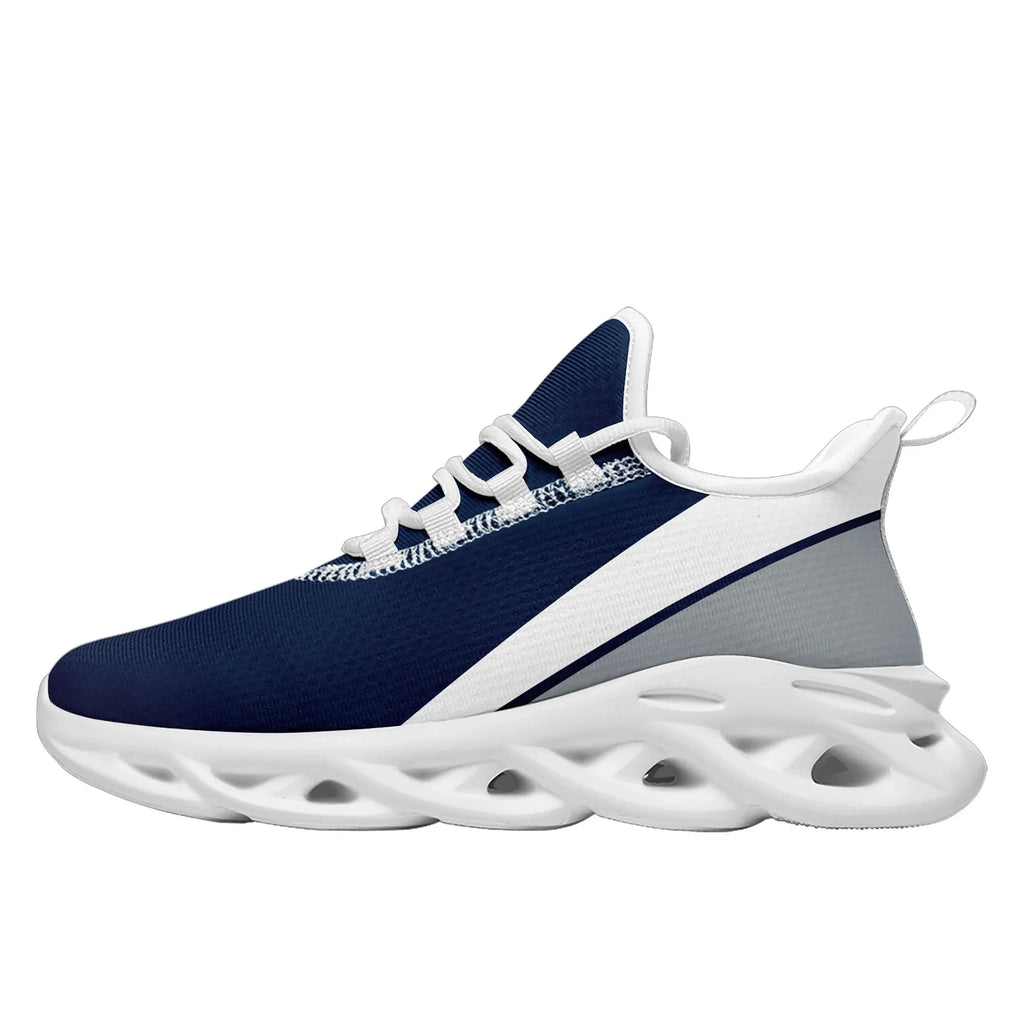 Custom Blue Grey Jersey MaxSoul Shoes and Hat Combo Offer Personalized ZH-bd0b007e-ad - Coolcustomize