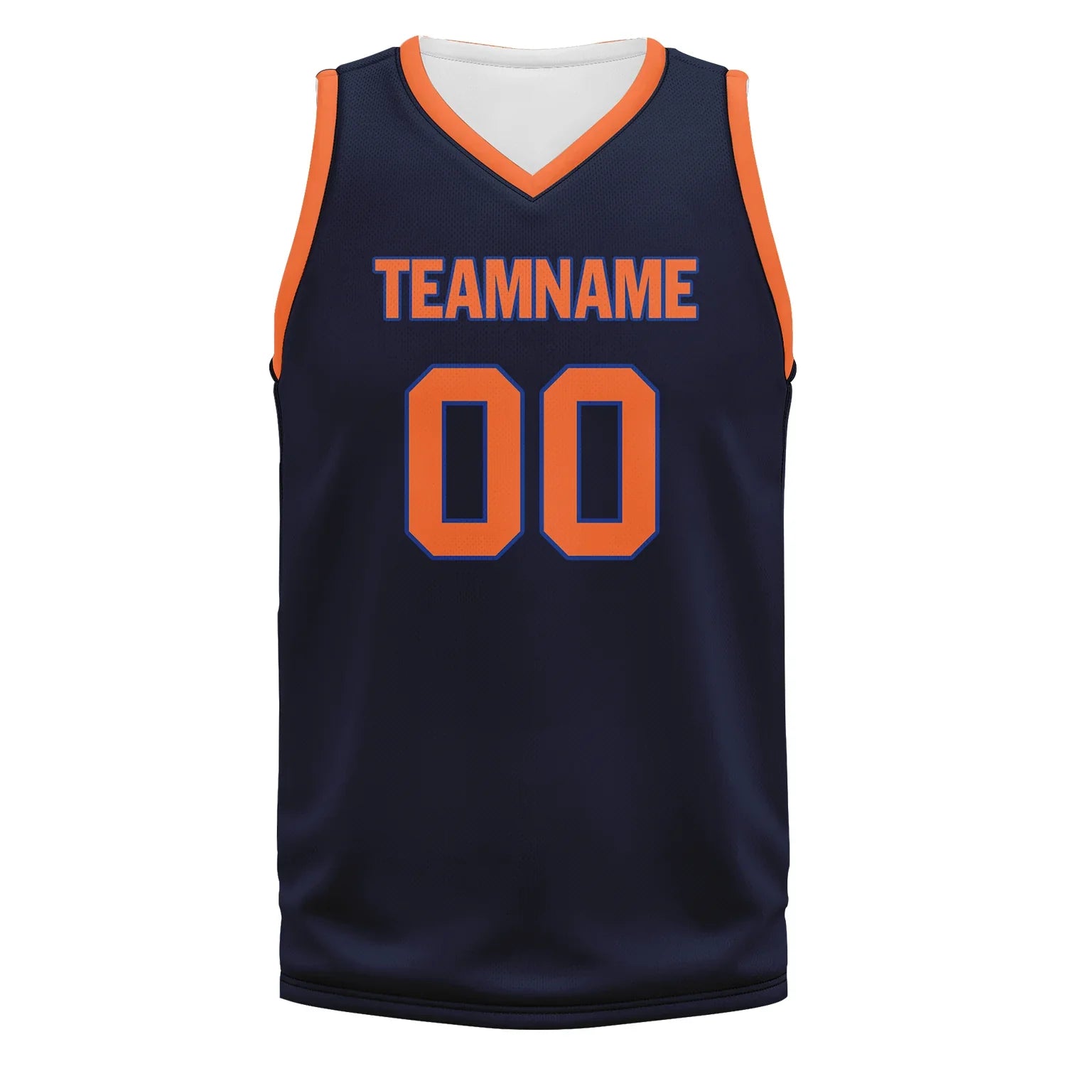 Custom Blue Orange Classic Style Sports Uniform Basketball Jersey BBJ01-bd0a70ae - Coolcustomize