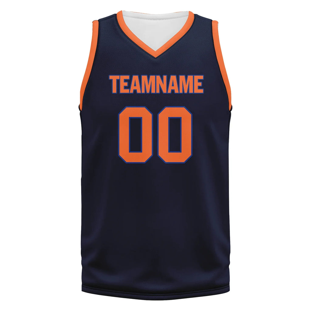 Custom Blue Orange Classic Style Sports Uniform Basketball Jersey BBJ01-bd0a70ae - Coolcustomize