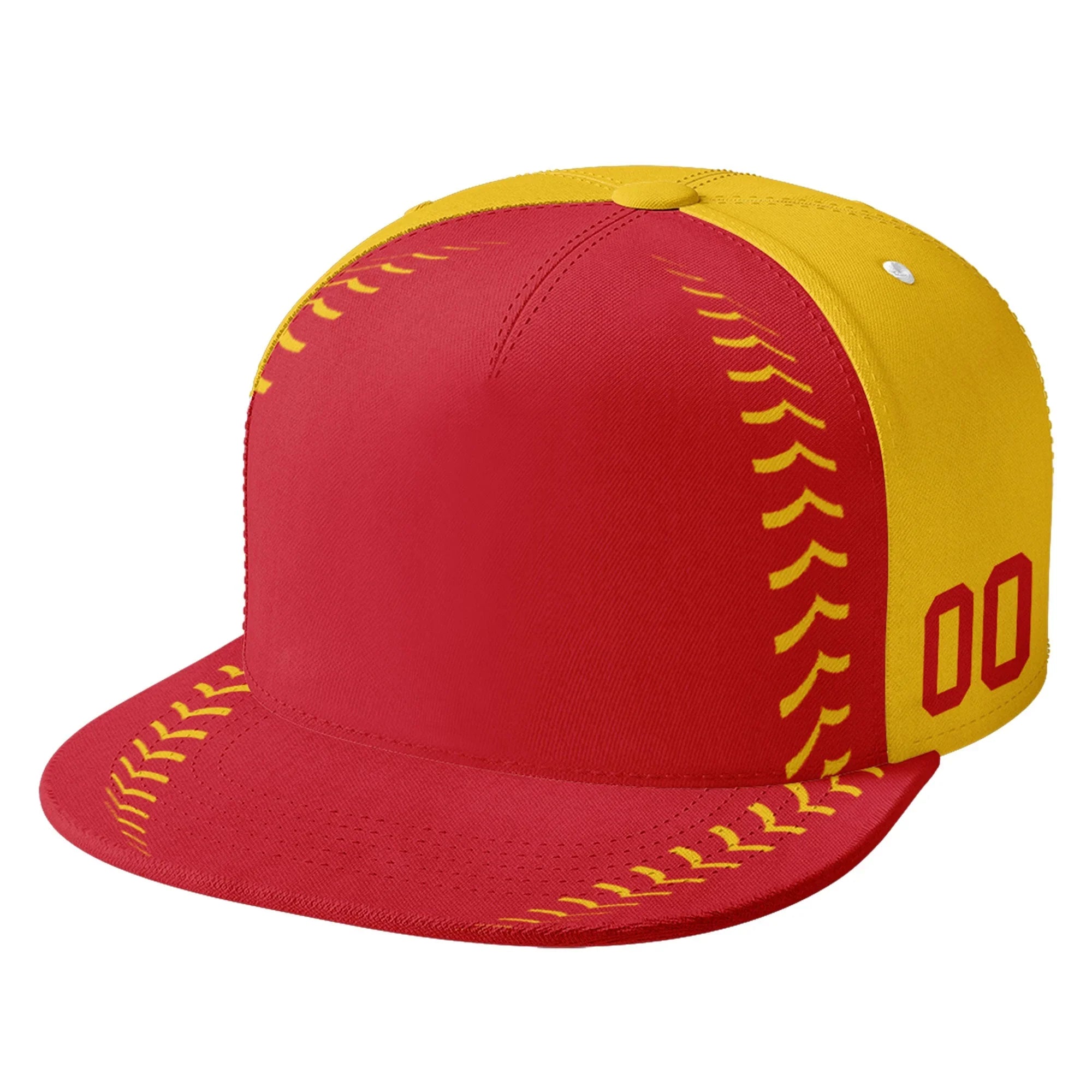 Custom Sport Design Hat Stitched Adjustable Snapback Personalized Baseball Cap PR067B-bd0b00d9-8 - Coolcustomize