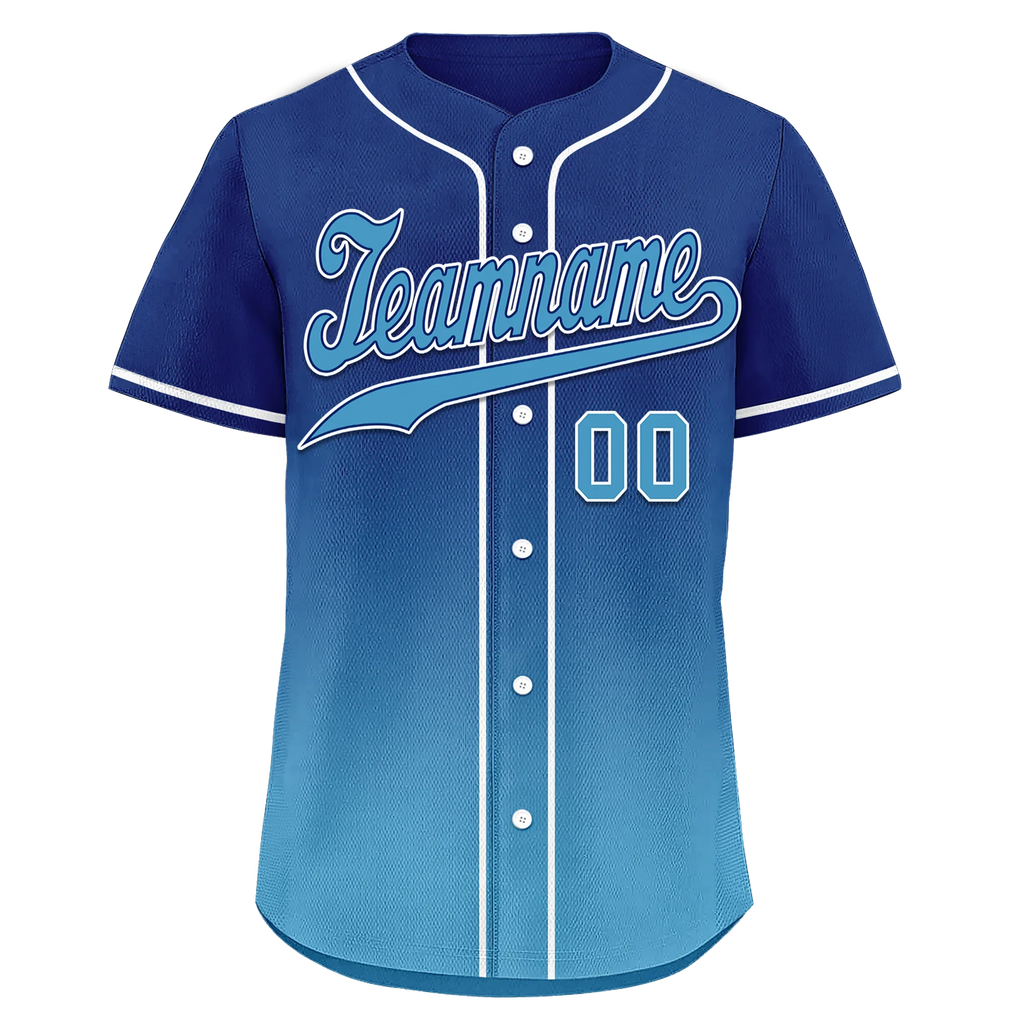 Custom Blue Fade Fashion Personalized Authentic Baseball Jersey BSBJ01-D0a70fd - Coolcustomize