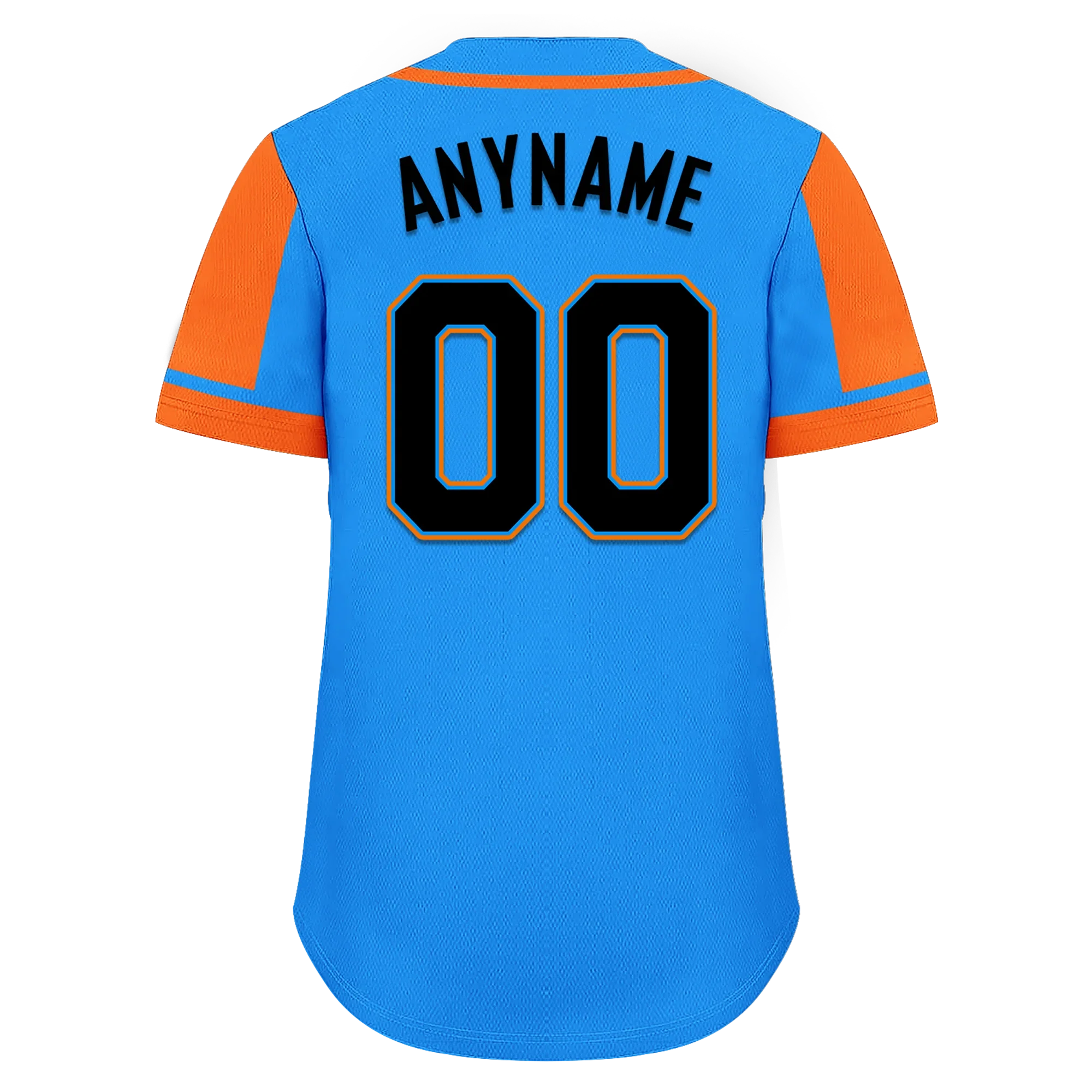 Custom Blue Orange Raglan Sleeves Personalized Authentic Baseball Jersey BSBJ01-D017210 - Coolcustomize