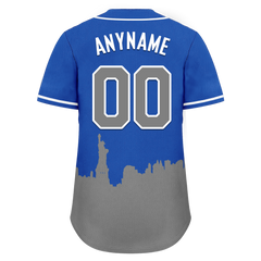 Custom Blue Gray City Edition Personalized Authentic Baseball Jersey BSBJ01-D017124