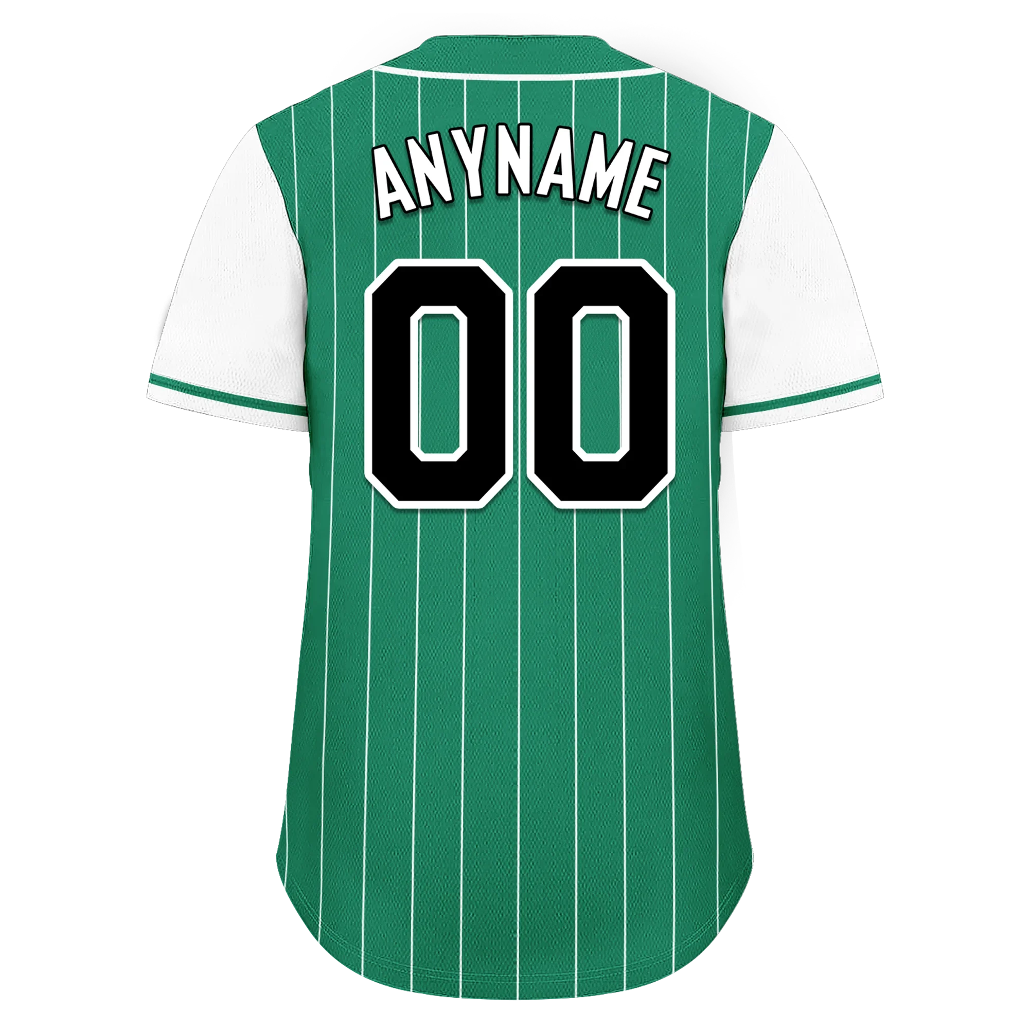 Custom Green White Stripe Fashion Personalized Authentic Baseball Jersey BSBJ01-D017246 - Coolcustomize