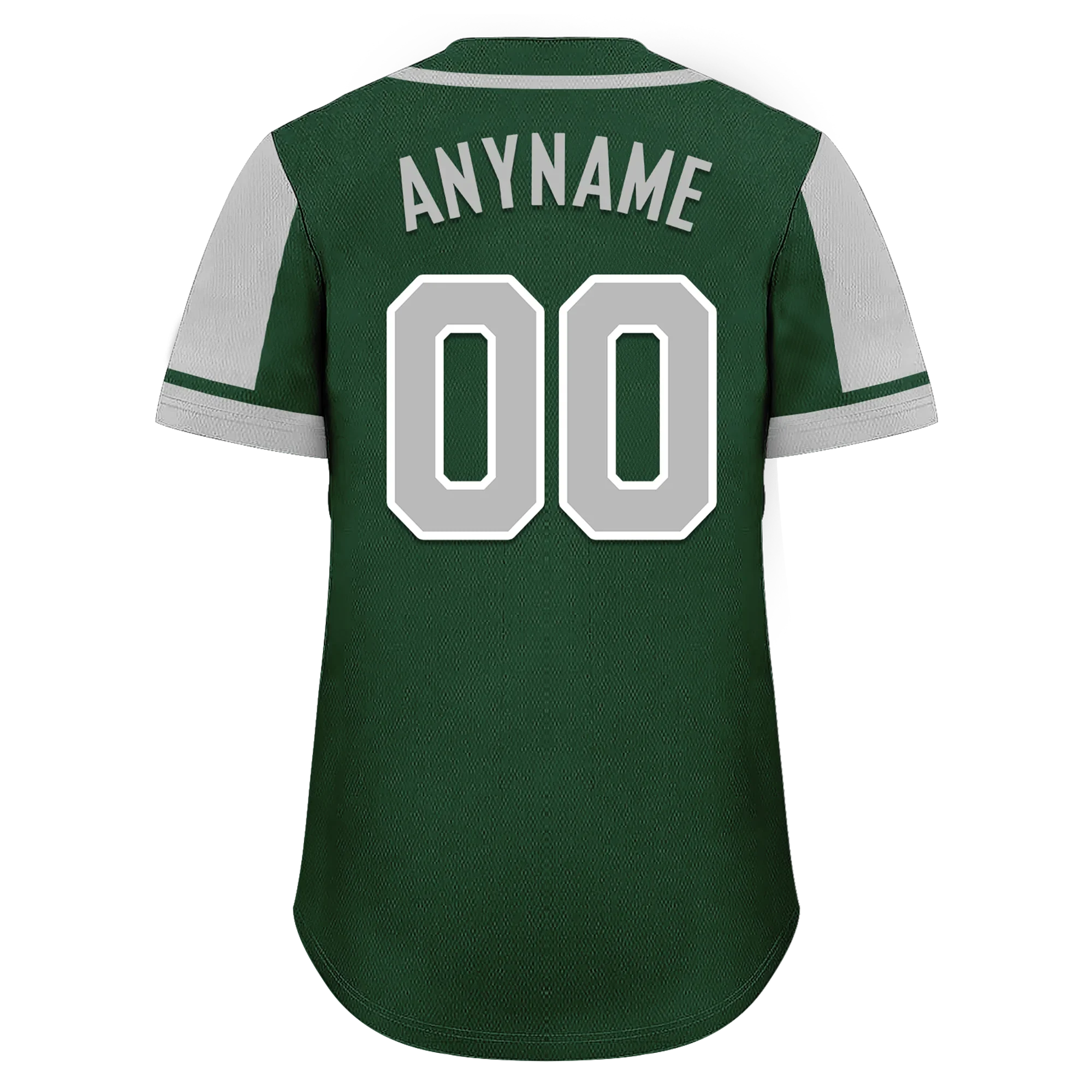 Custom Green Gray Raglan Sleeves Personalized Authentic Baseball Jersey BSBJ01-D017174 - Coolcustomize