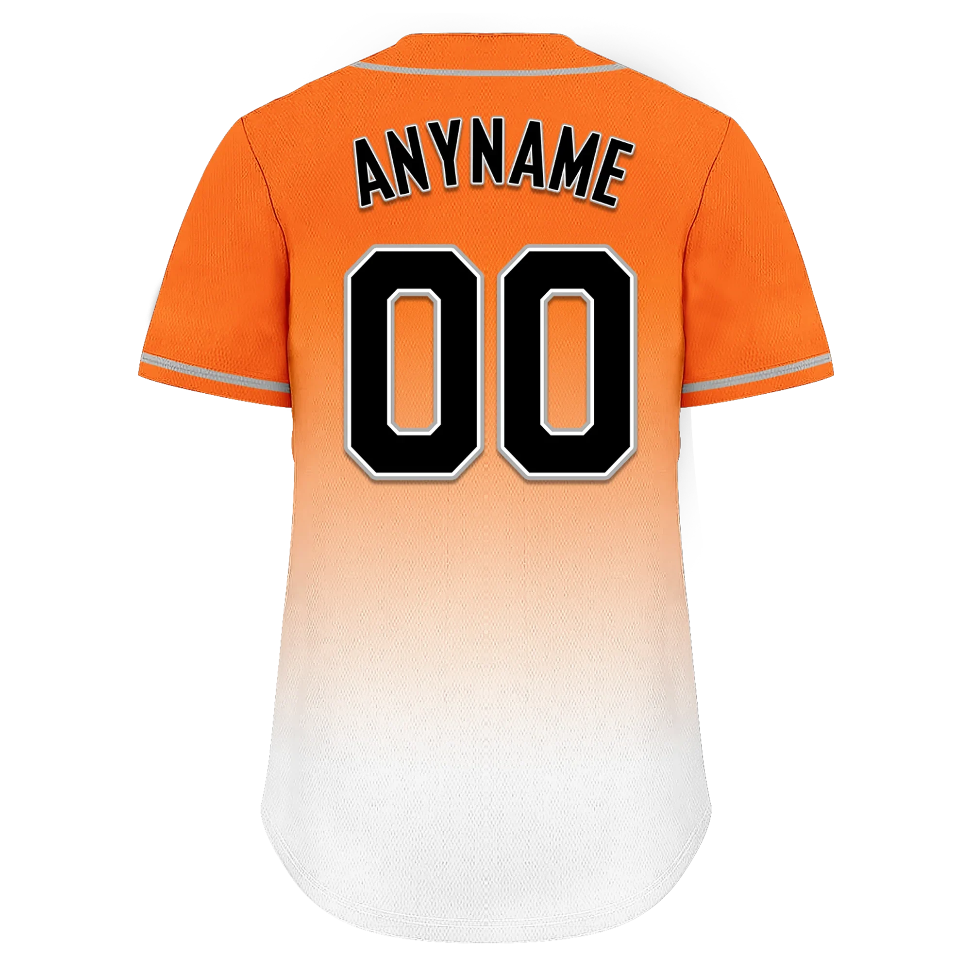 Custom Orange White Fade Fashion Personalized Authentic Baseball Jersey BSBJ01-D0a70dd - Coolcustomize