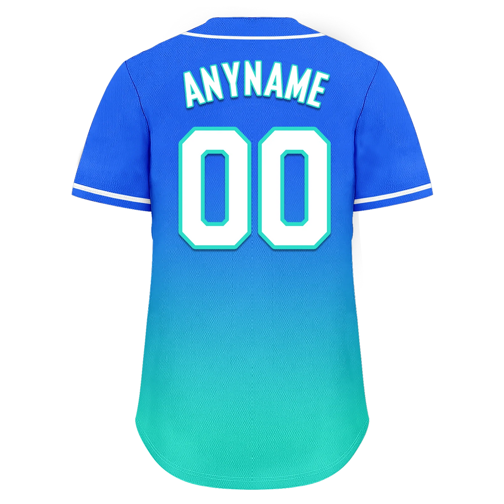 Custom Blue Cyan Fade Fashion Personalized Authentic Baseball Jersey BSBJ01-D0a70d8 - Coolcustomize