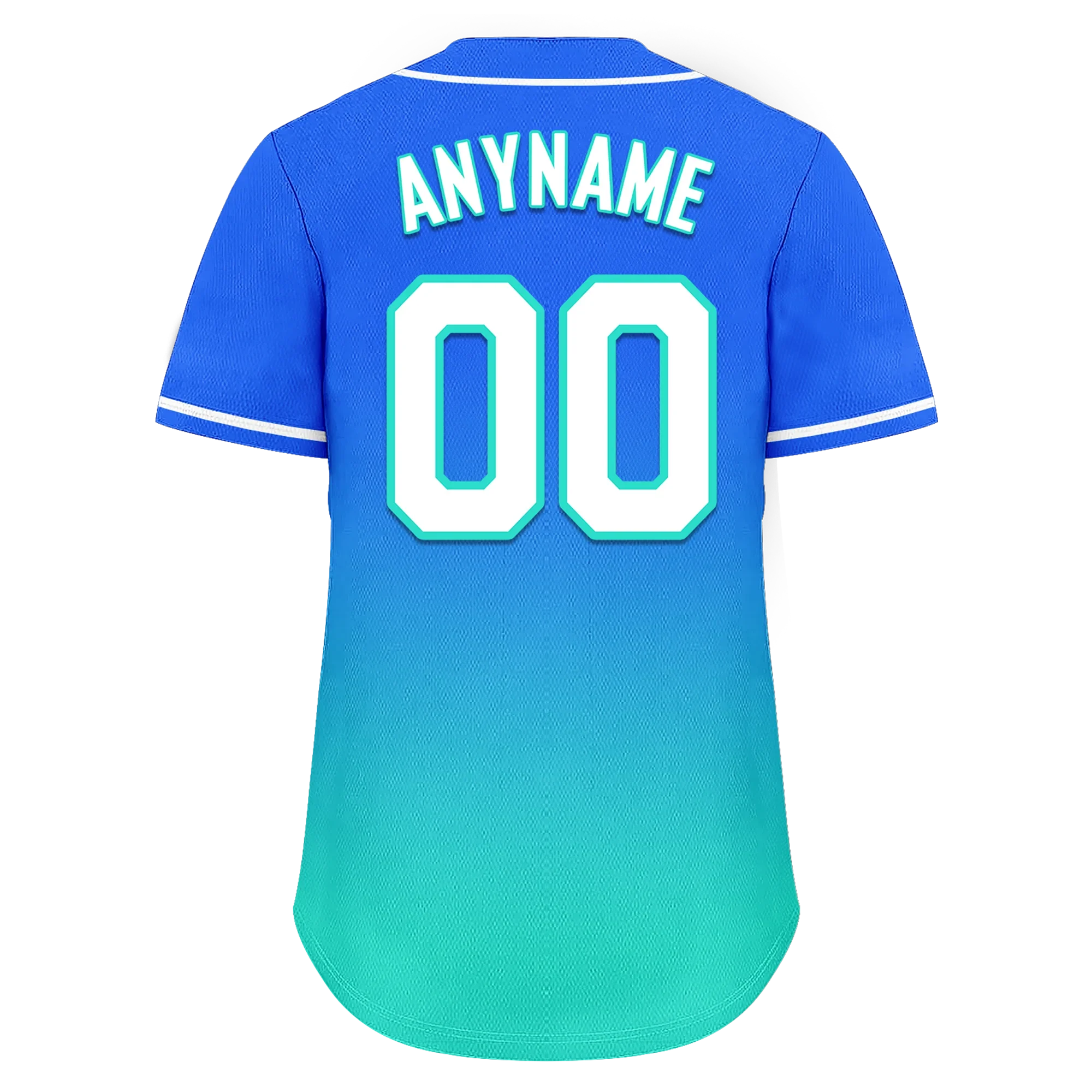 Custom Blue Cyan Fade Fashion Personalized Authentic Baseball Jersey BSBJ01-D0a70d8 - Coolcustomize