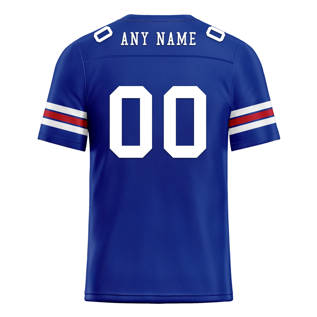 Custom Blue Classic Style Personalized Authentic Football Jersey FBJ02-bd0a70aa - Coolcustomize