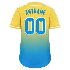 Custom Yellow Blue Fade Fashion Personalized Authentic Baseball Jersey BSBJ01-D0a70fc