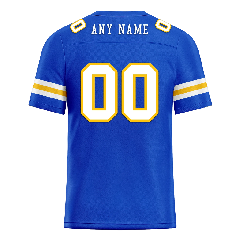 Custom Blue Classic Style Personalized Authentic Football Jersey FBJ02-bd0a70bb - Coolcustomize