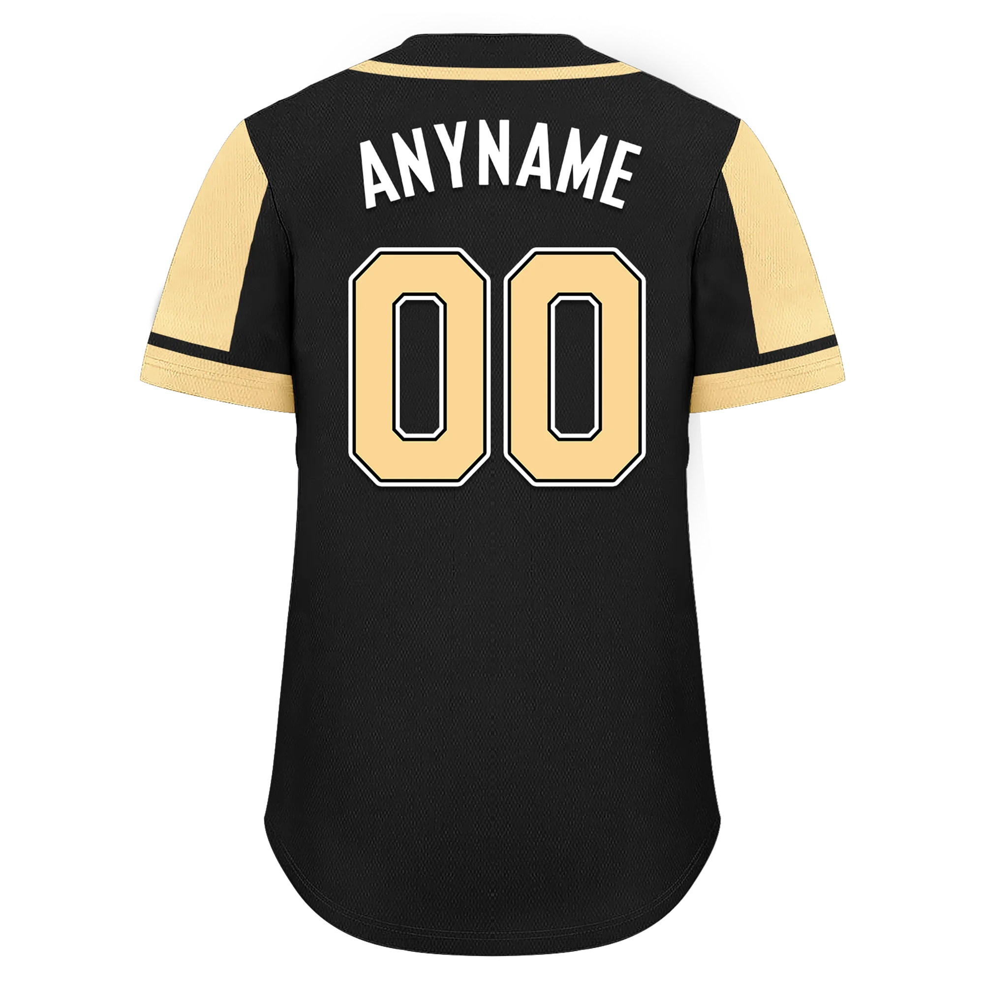 Custom Black Yellow Raglan Sleeves Personalized Authentic Baseball Jersey BSBJ01-D017196 - Coolcustomize