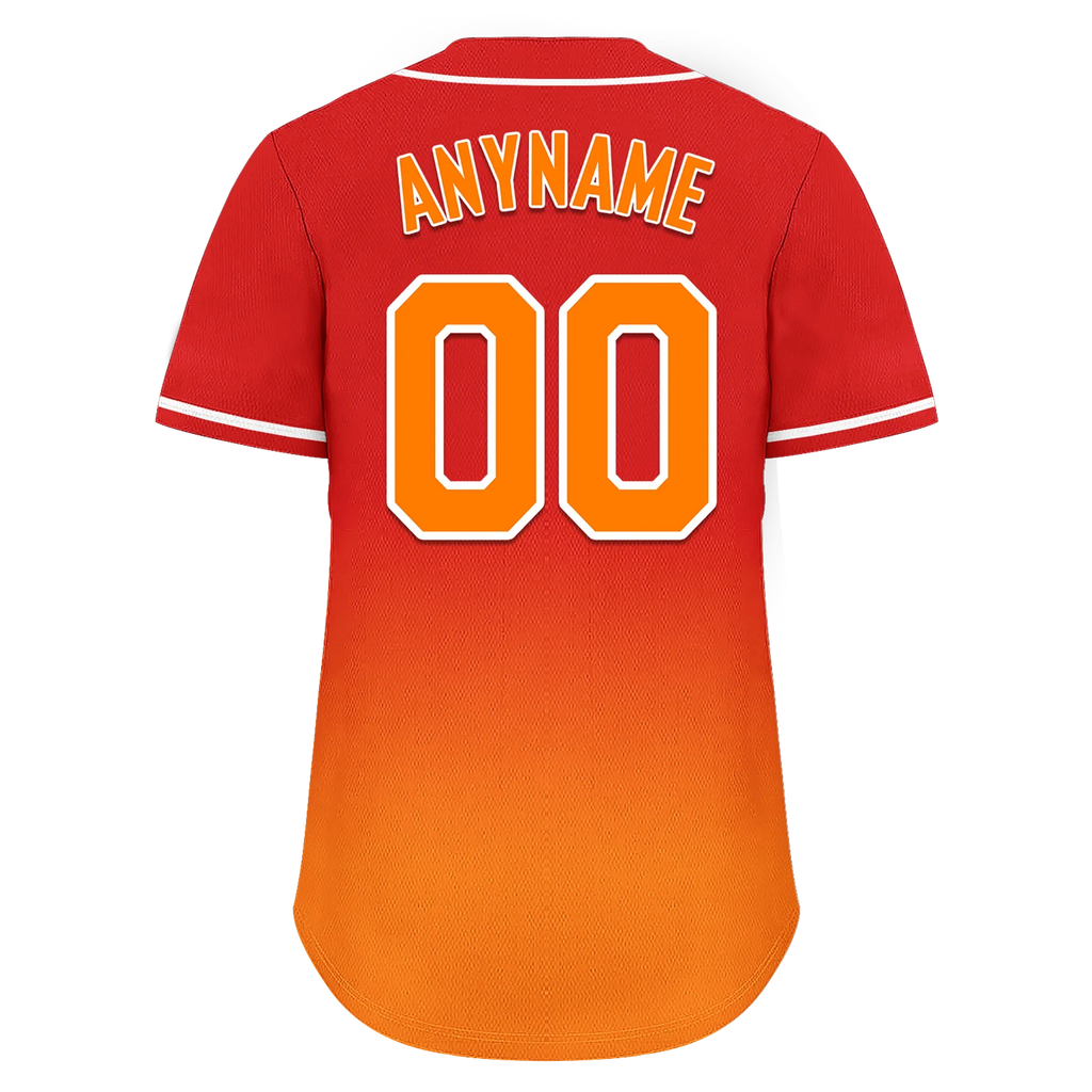 Custom Red Orange Fade Fashion Personalized Authentic Baseball Jersey BSBJ01-D0a70df - Coolcustomize