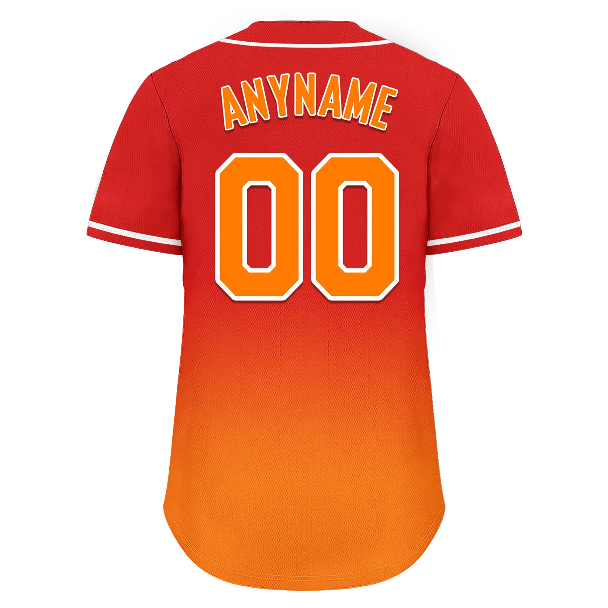 Custom Red Orange Fade Fashion Personalized Authentic Baseball Jersey BSBJ01-D0a70df - Coolcustomize