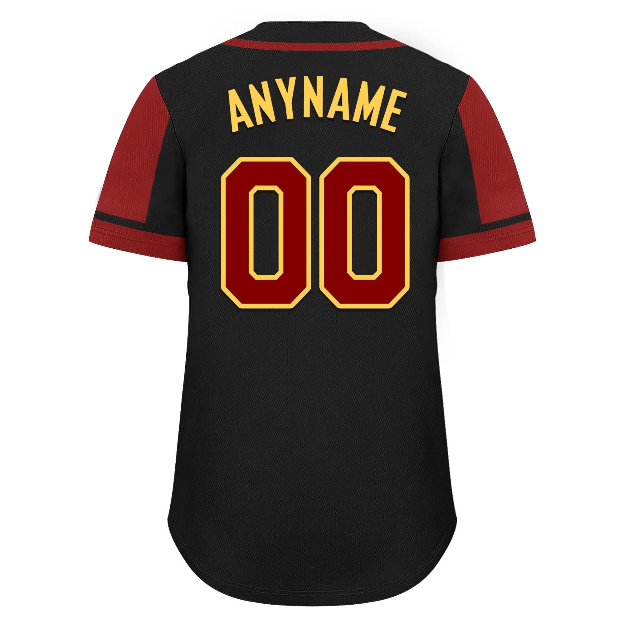 Custom Black Red Raglan Sleeves Personalized Authentic Baseball Jersey BSBJ01-D017176 - Coolcustomize