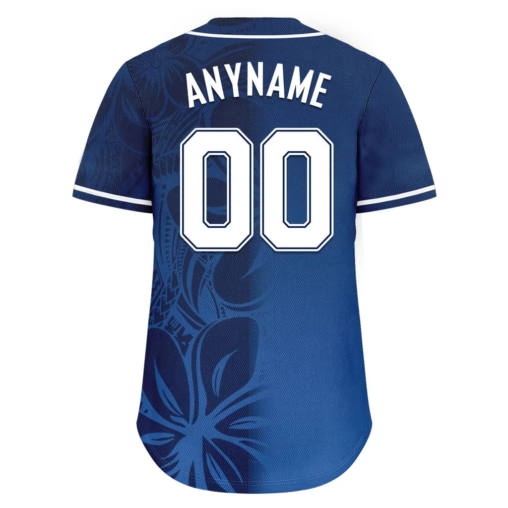 Custom Blue Classic Style Personalized Authentic Baseball Jersey BSBJ01-D020160-2 - Coolcustomize