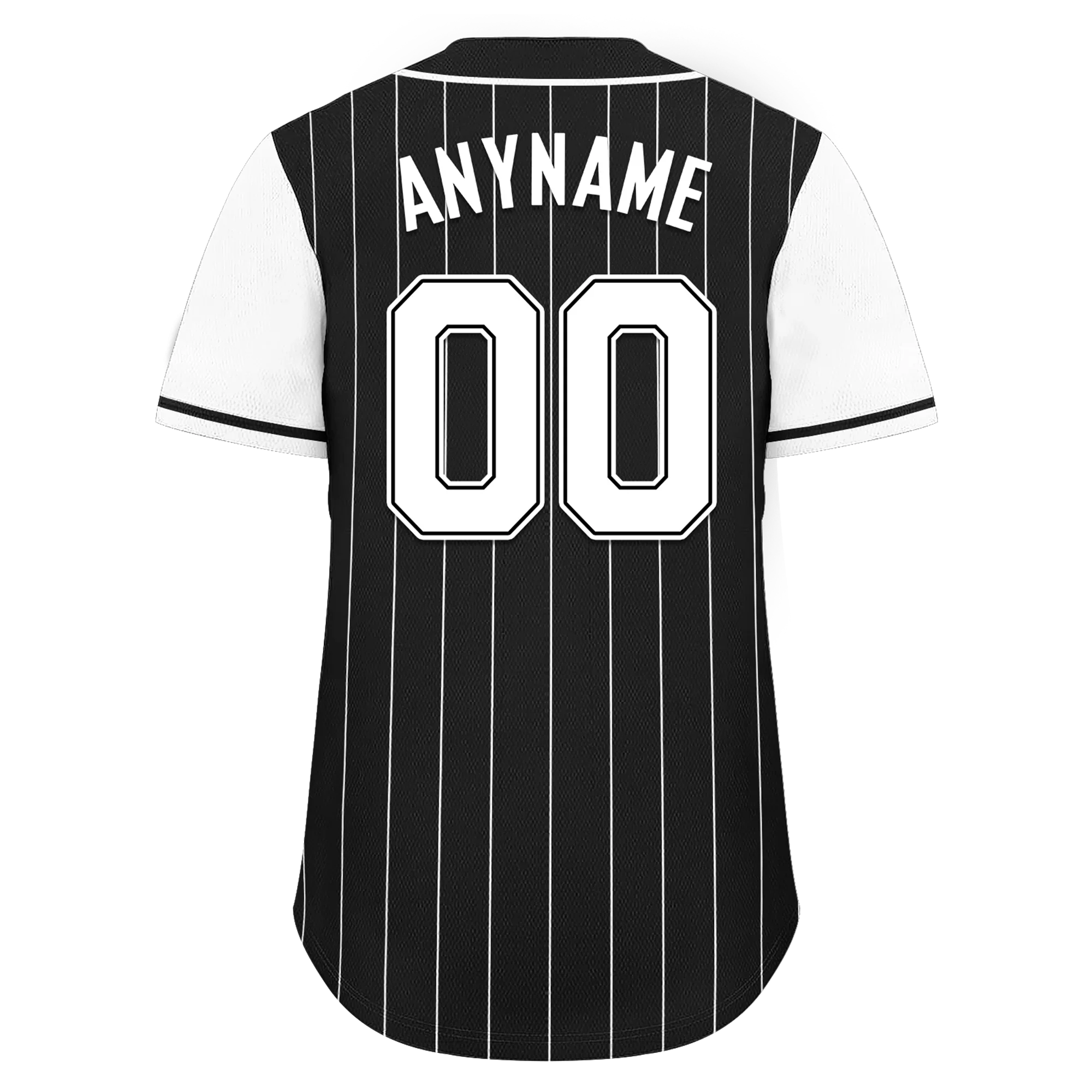 Custom Black White Stripe Fashion Personalized Authentic Baseball Jersey BSBJ01-D017239 - Coolcustomize