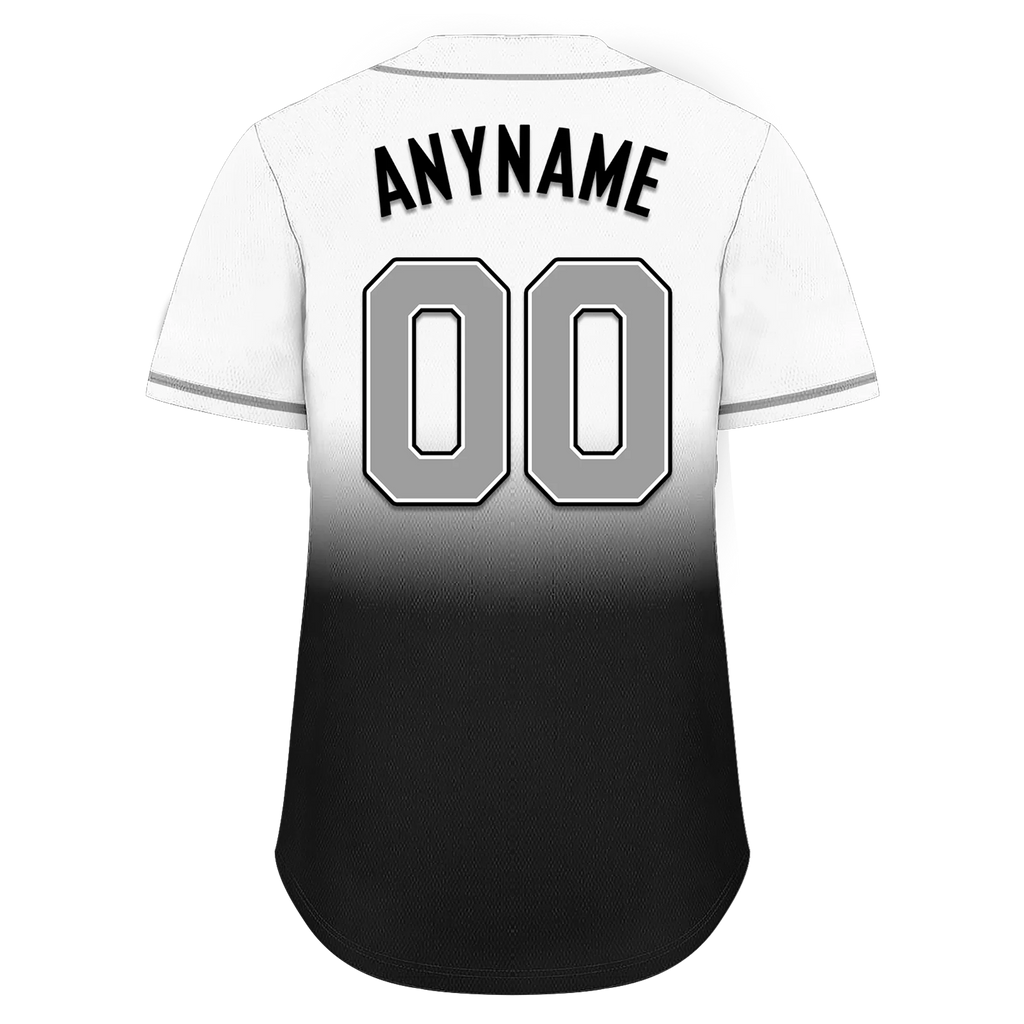 Custom Grey Black Fade Fashion Personalized Authentic Baseball Jersey BSBJ01-D0a70ee - Coolcustomize