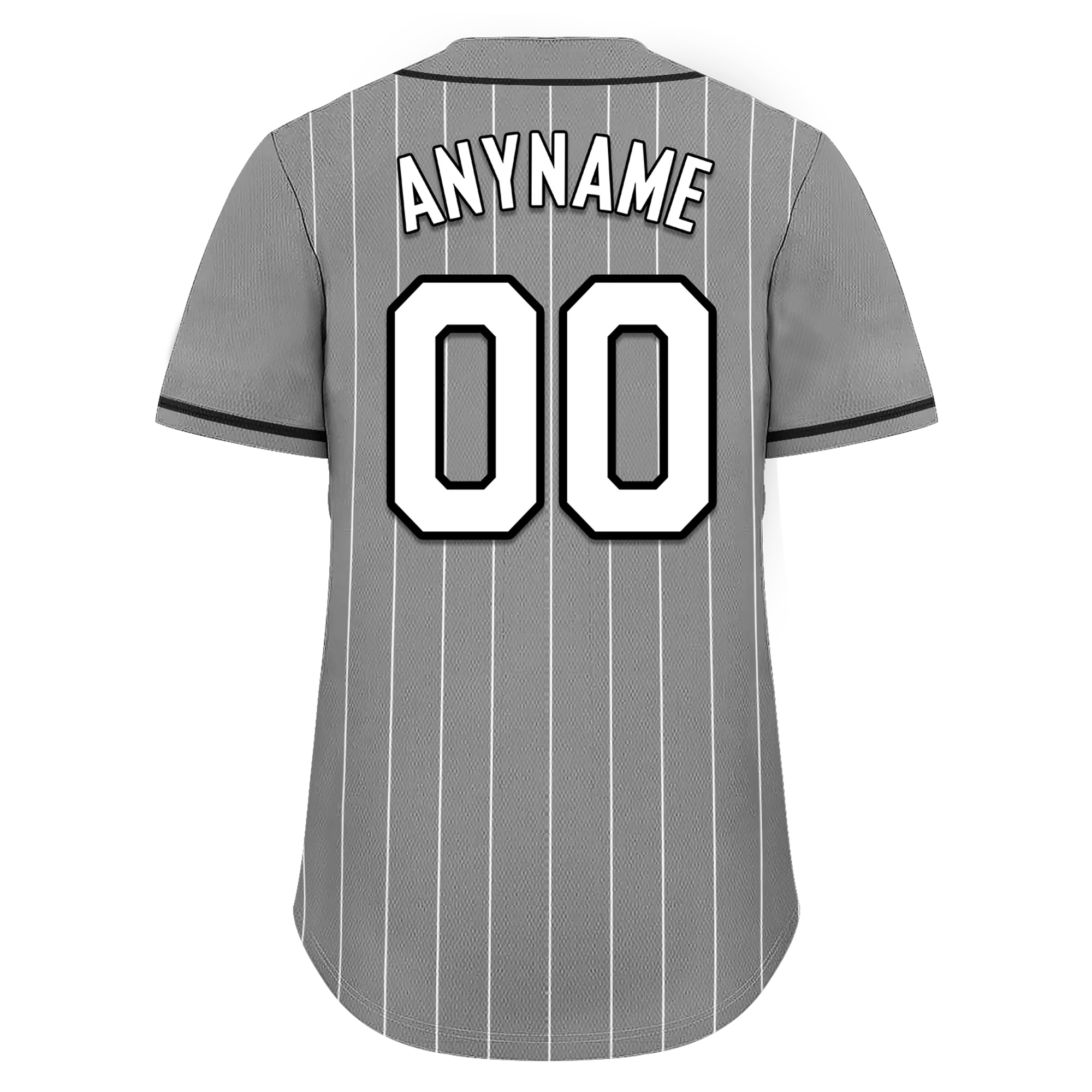 Custom Gray Stripe Fashion Personalized Authentic Baseball Jersey BSBJ01-D017244 - Coolcustomize