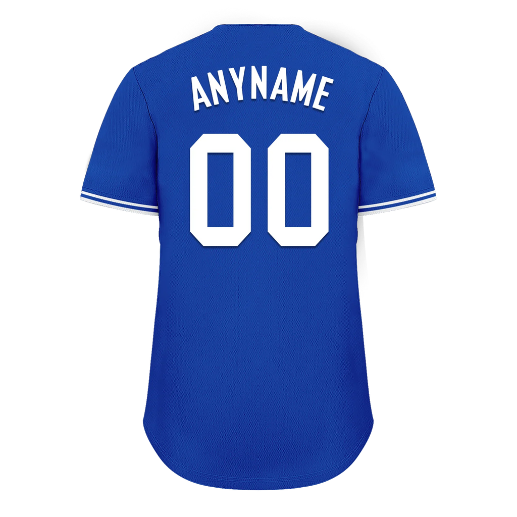 Custom Blue Classic Style White Personalized Authentic Baseball Jersey BSBJ01-bd0fa0e - Coolcustomize