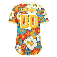 Custom Graffiti Pattern Abstract Floral Patterns Personalized Authentic Baseball Jersey BSBJ01-D020171-7