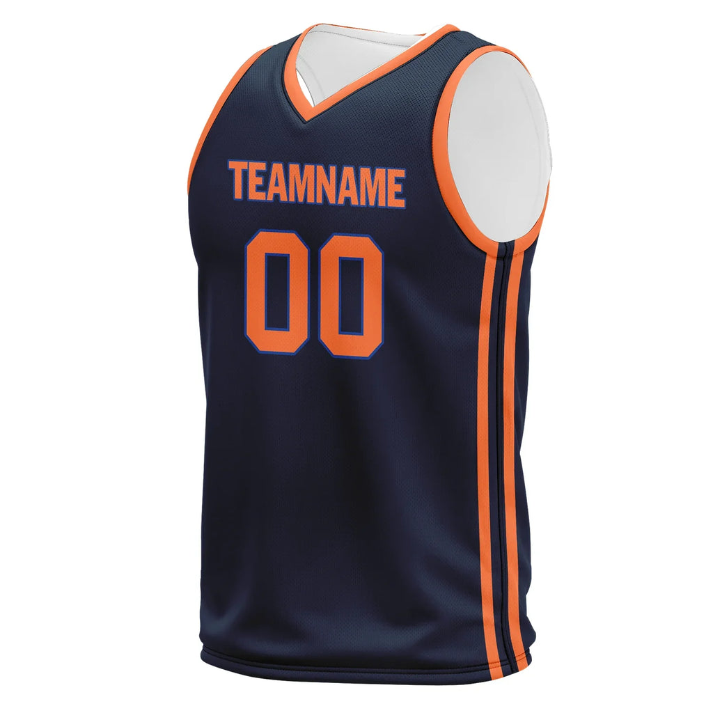 Custom Blue Orange Classic Style Sports Uniform Basketball Jersey BBJ01-bd0a70ae - Coolcustomize