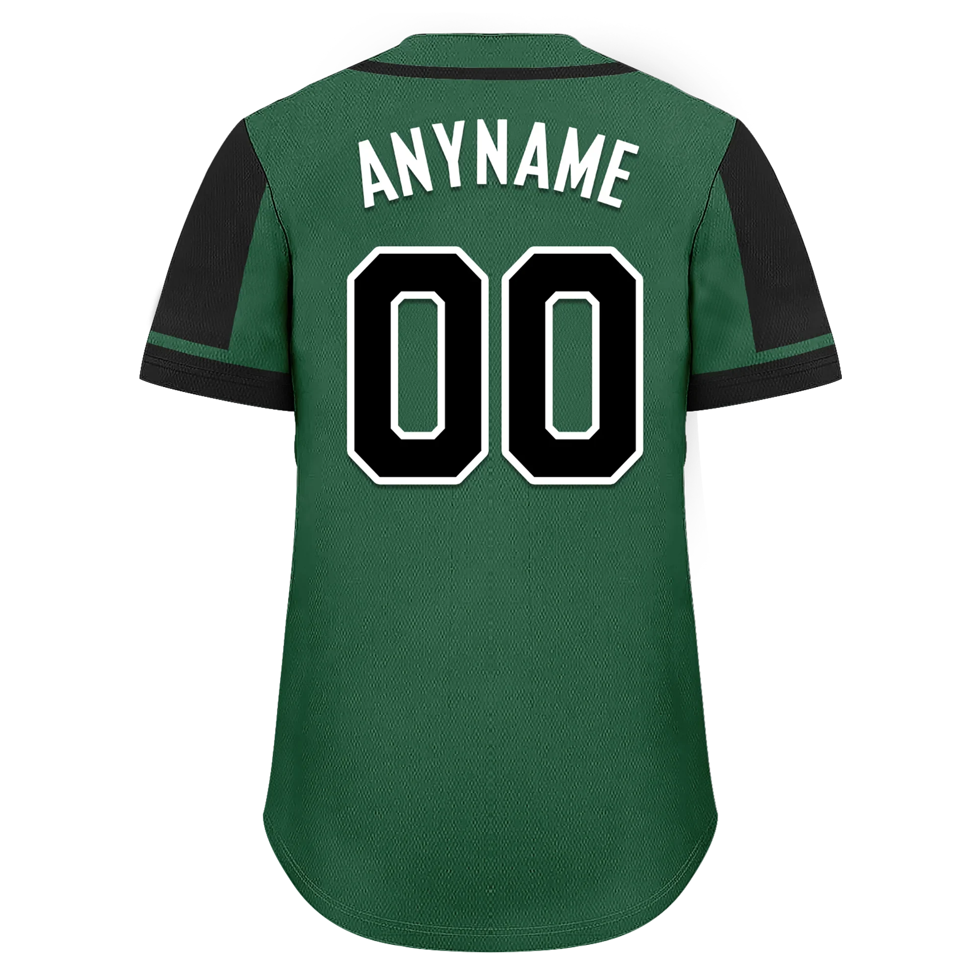 Custom Green Black Raglan Sleeves Personalized Authentic Baseball Jersey BSBJ01-D017207 - Coolcustomize