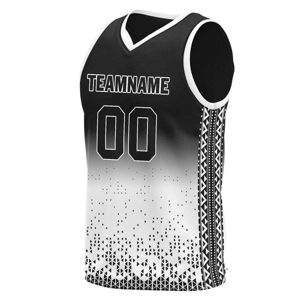 Custom Black White Fade Fashion Sports Uniform Basketball Jersey BBJ01-D020102-2 - Coolcustomize