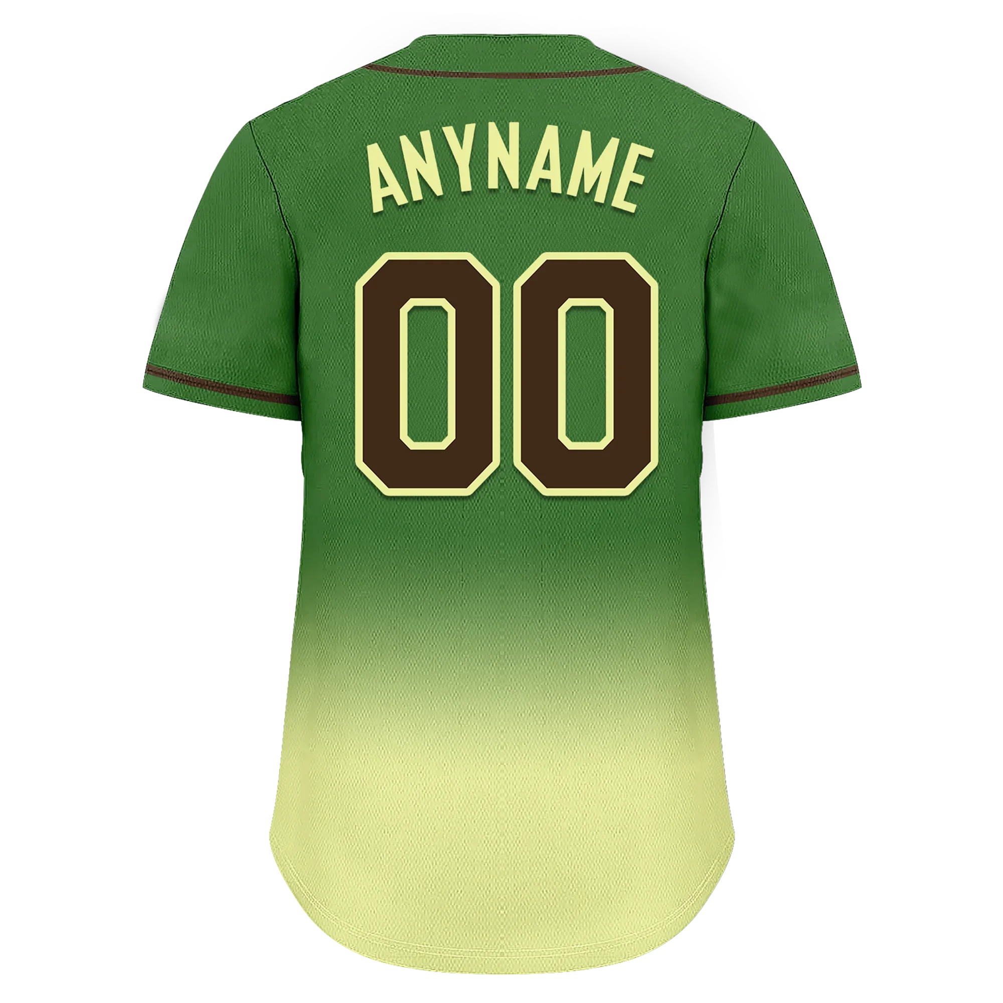 Custom Green Fade Fashion Personalized Authentic Baseball Jersey BSBJ01-D0a70f7 - Coolcustomize