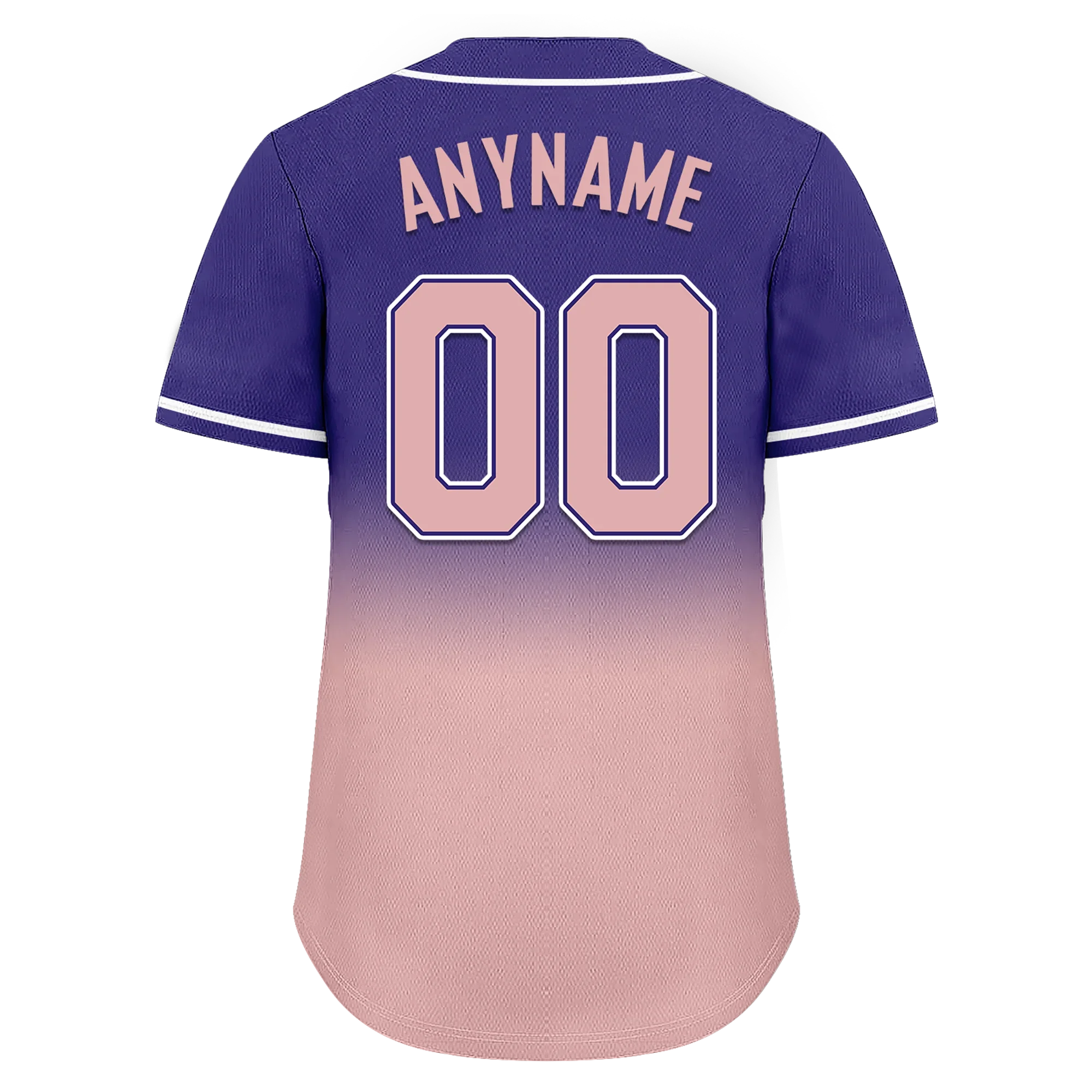 Custom Purple Pink Fade Fashion Personalized Authentic Baseball Jersey BSBJ01-D0a7070 - Coolcustomize