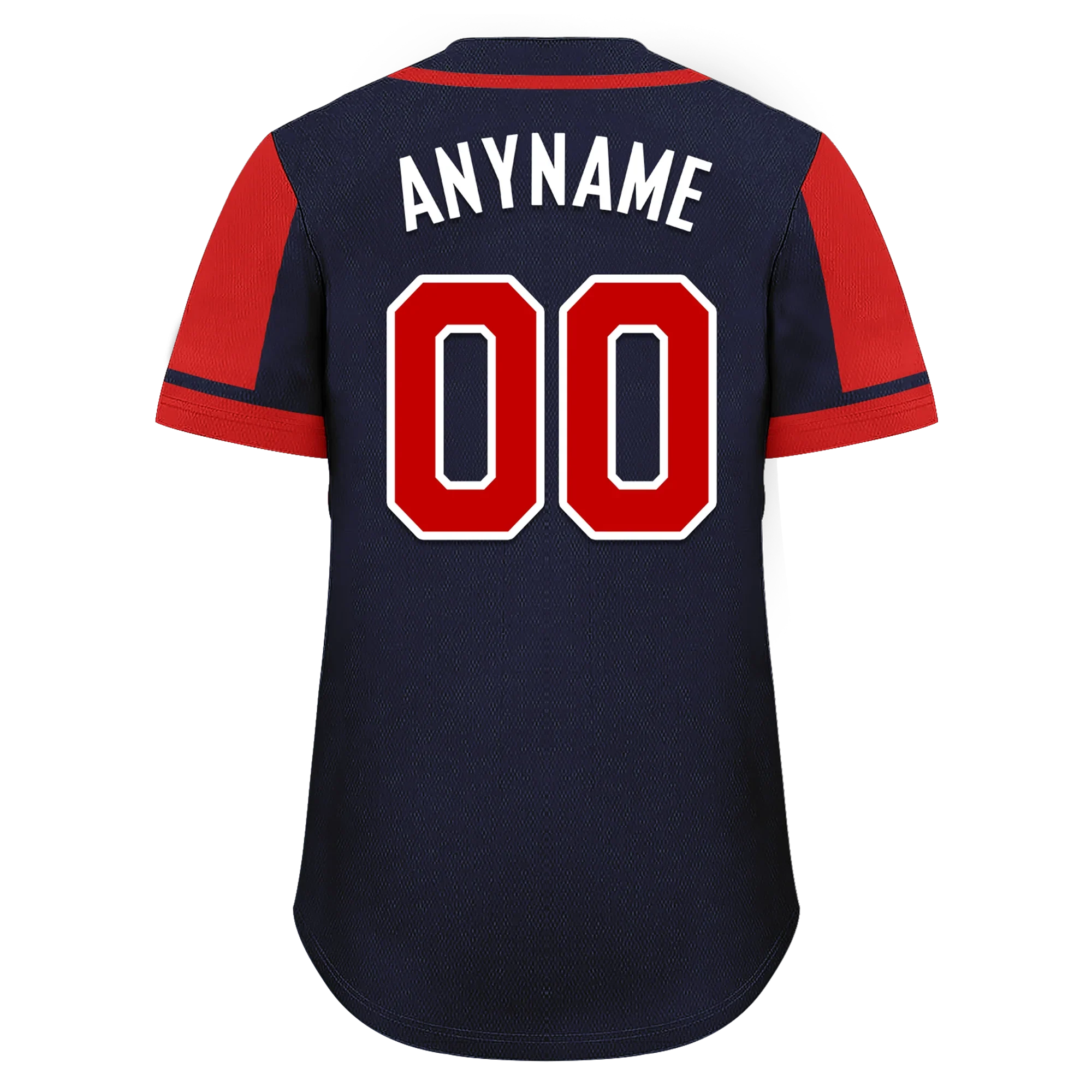 Custom Blue Red Raglan Sleeves Personalized Authentic Baseball Jersey BSBJ01-D017180 - Coolcustomize