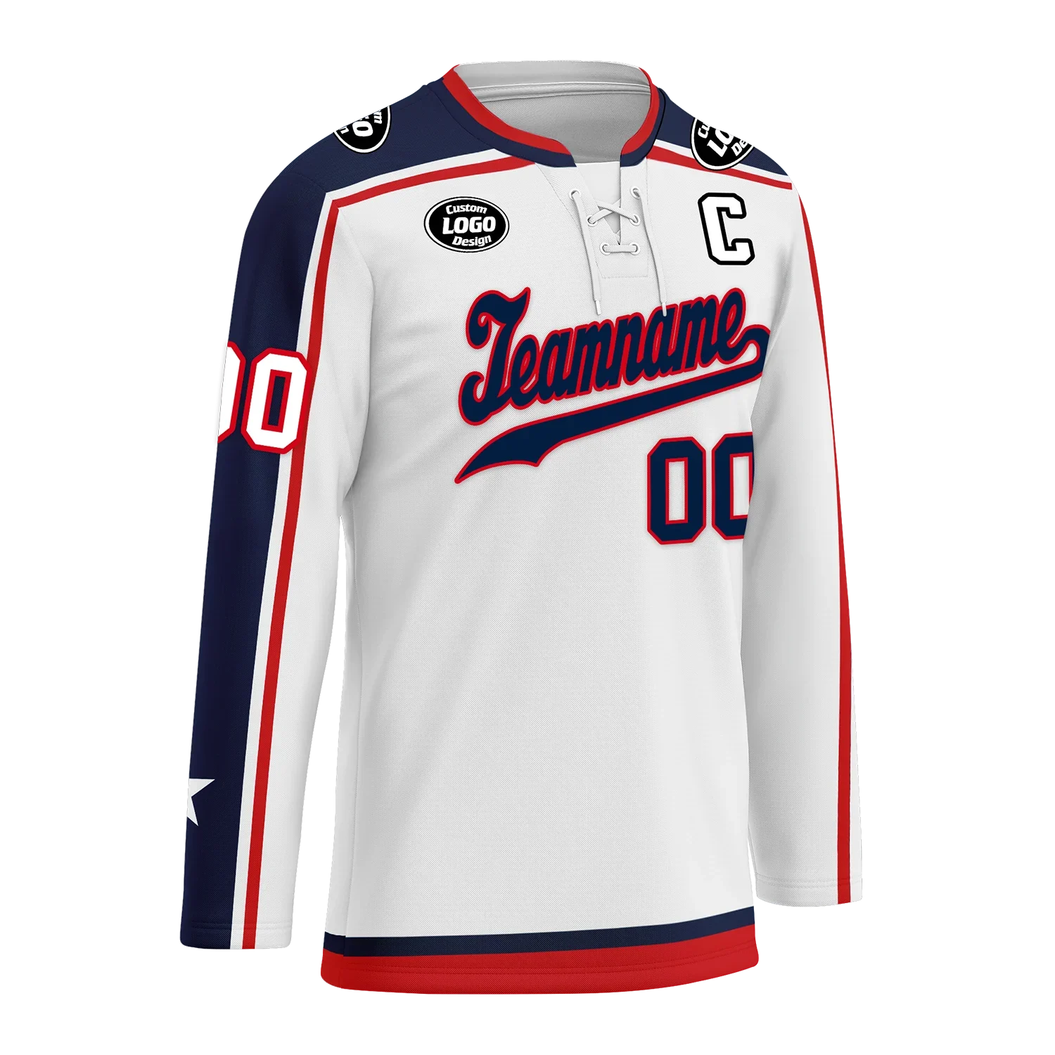 Custom White Personalized Hockey Jersey HCKJ01-D0a70fa - Coolcustomize