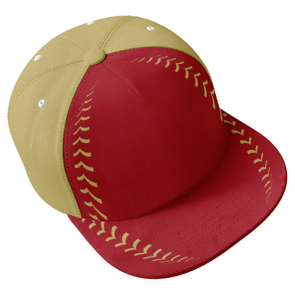 Custom Sport Design Hat Stitched Adjustable Snapback Personalized Baseball Cap PR067B-bd0b00d9-7 - Coolcustomize