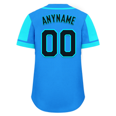 Custom Blue Cyan Raglan Sleeves Personalized Authentic Baseball Jersey BSBJ01-D017199