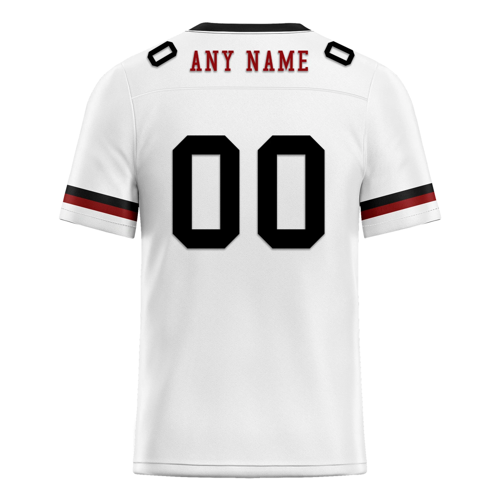 Custom White Black Classic Style Personalized Authentic Football Jersey FBJ02-bd0a700b - Coolcustomize