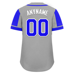 Custom Gray Purple Raglan Sleeves Personalized Authentic Baseball Jersey BSBJ01-D017189